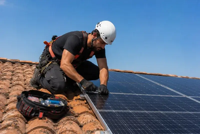 Maintenance et monitoring de panneaux solaires à Croignon