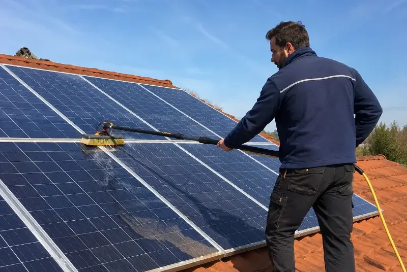 Nettoyage et entretien de panneaux solaires à Croignon